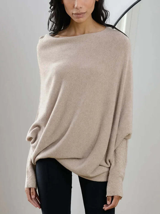 Warmer Langarmpullover Für Damen | Asymmetrisch
