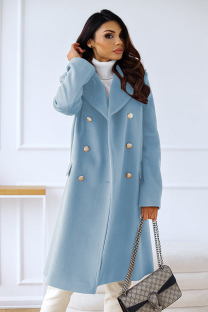 Adelynn | Damen Stilvoll Lang locker Mantel | Elegante