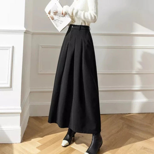 Faltenrock Mit Hoher Taille Für Damen | Lässig