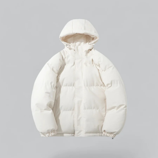 Unisex Winter Klassische Daunen Reißverschluss Jacke | Kapuzen