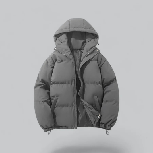 Unisex Winter Klassische Daunen Reißverschluss Jacke | Kapuzen