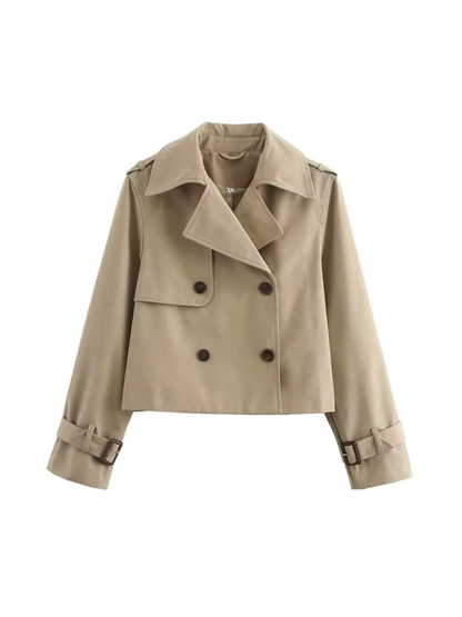 Damen Wasserdichter Trenchcoat | Mit Gürtel Manschetten und Reverskragen