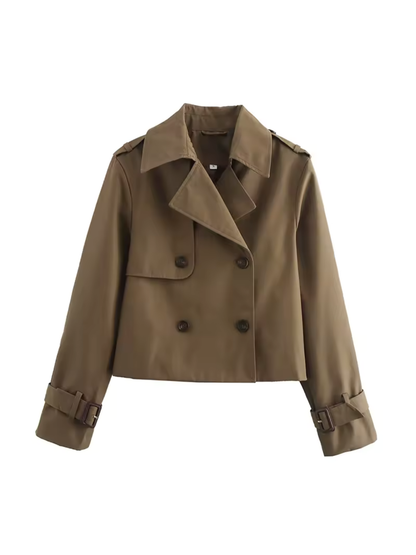 Damen Wasserdichter Trenchcoat | Mit Gürtel Manschetten und Reverskragen