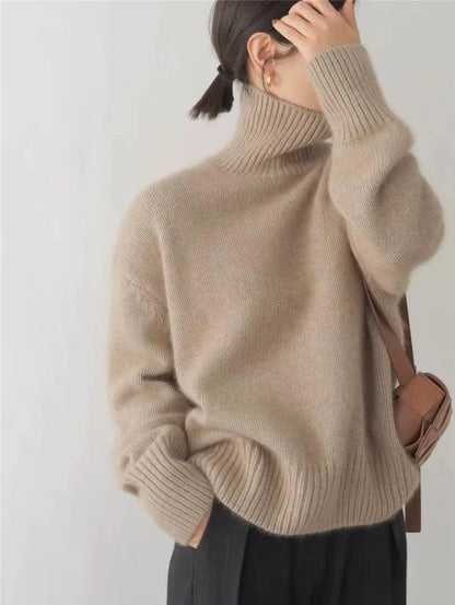 Savanna | Damen Klassischer Rollkragen Pullover | Warme