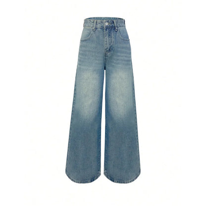 Damen Modische Baggy Jeans | Weites Bein