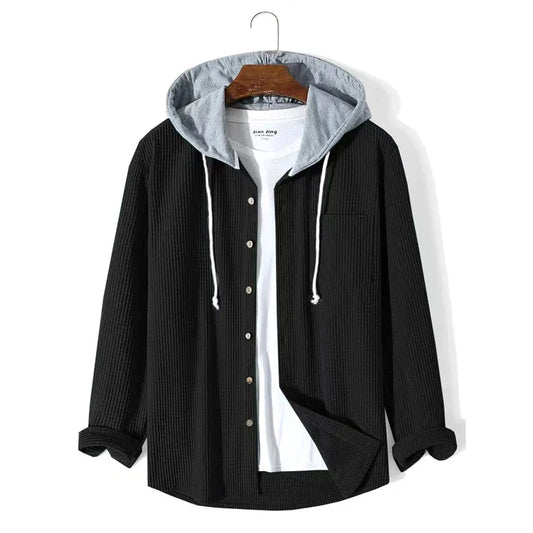 Herren Kapuze Cord Jacke | Lässig
