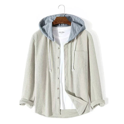 Herren Kapuze Cord Jacke | Lässig