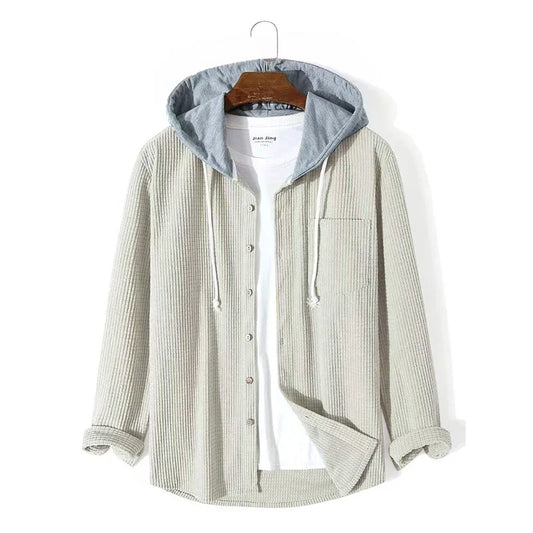 Herren Kapuze Cord Jacke | Lässig