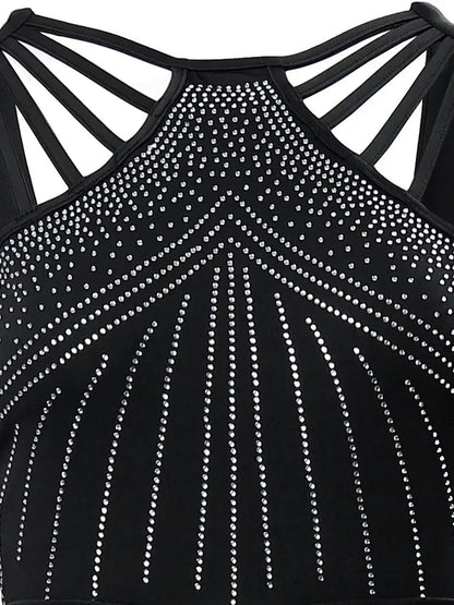 Adelheid™ | Glitzernder Jumpsuit mit Weiten Beinen