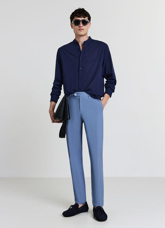 Koreanisches Hemd Marineblau