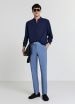 Koreanisches Hemd Marineblau