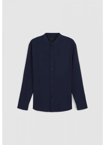 Koreanisches Hemd Marineblau