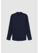 Koreanisches Hemd Marineblau