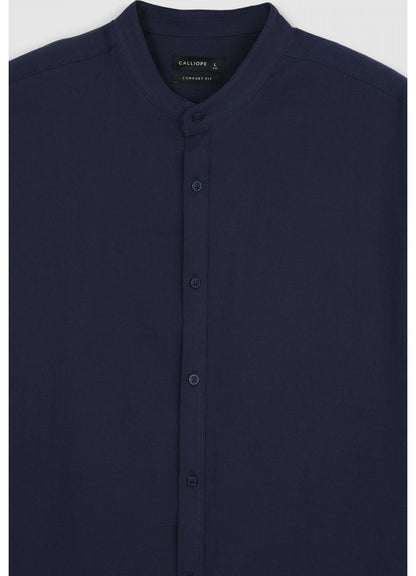 Koreanisches Hemd Marineblau