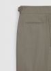 Einfarbige Hose mit Schnalle Helles Military-Grün