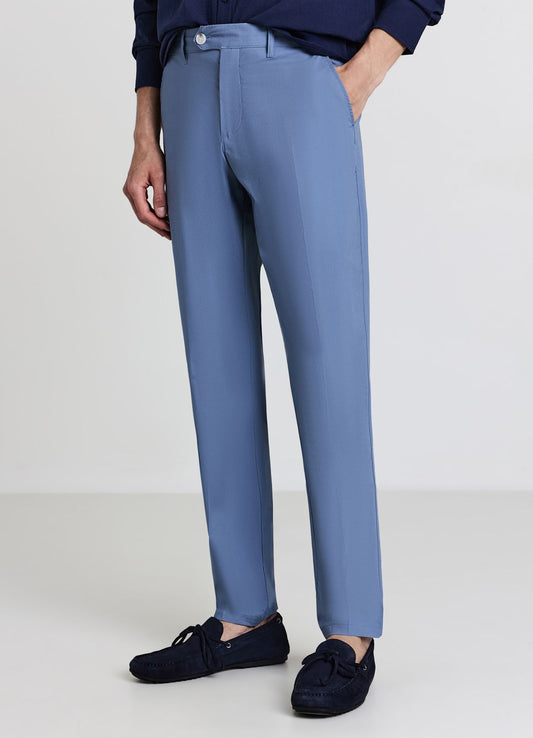 Chino-Hose aus Baumwolle Fernblau