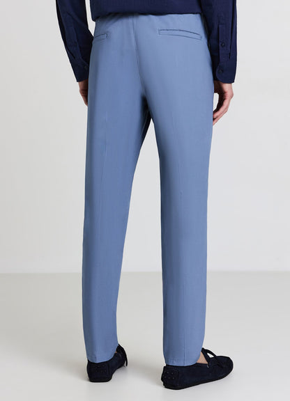 Chino-Hose aus Baumwolle Fernblau