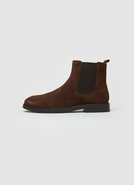 Wildleder-Stiefelette Braun