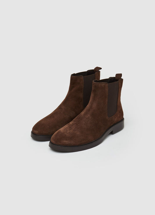 Wildleder-Stiefelette Braun