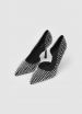 Besetzte Pumps Ultrablack