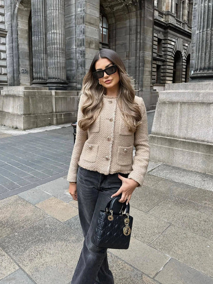 Damen Elegante Cropped Blazer | Klassisch