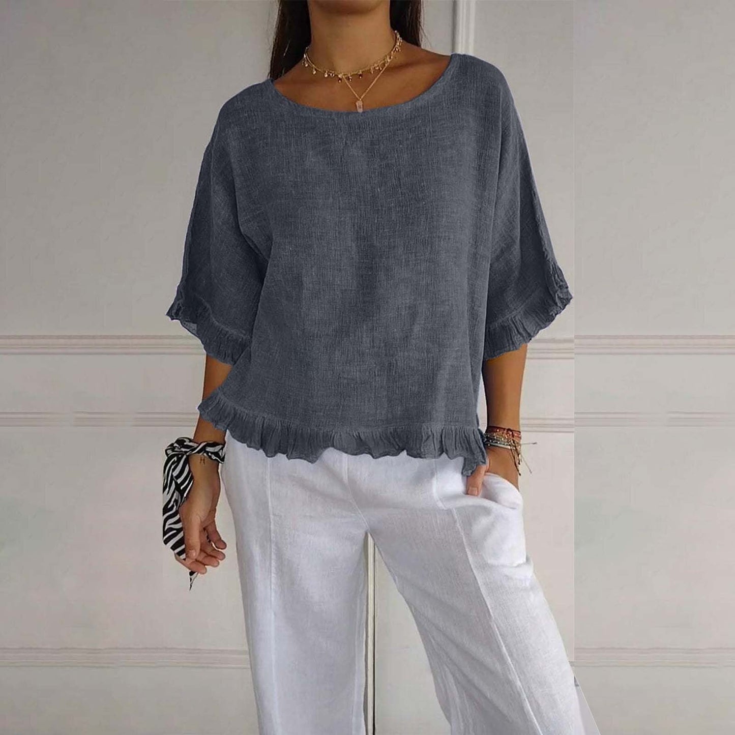 Damen Sommer Elegante Bluse | Leicht