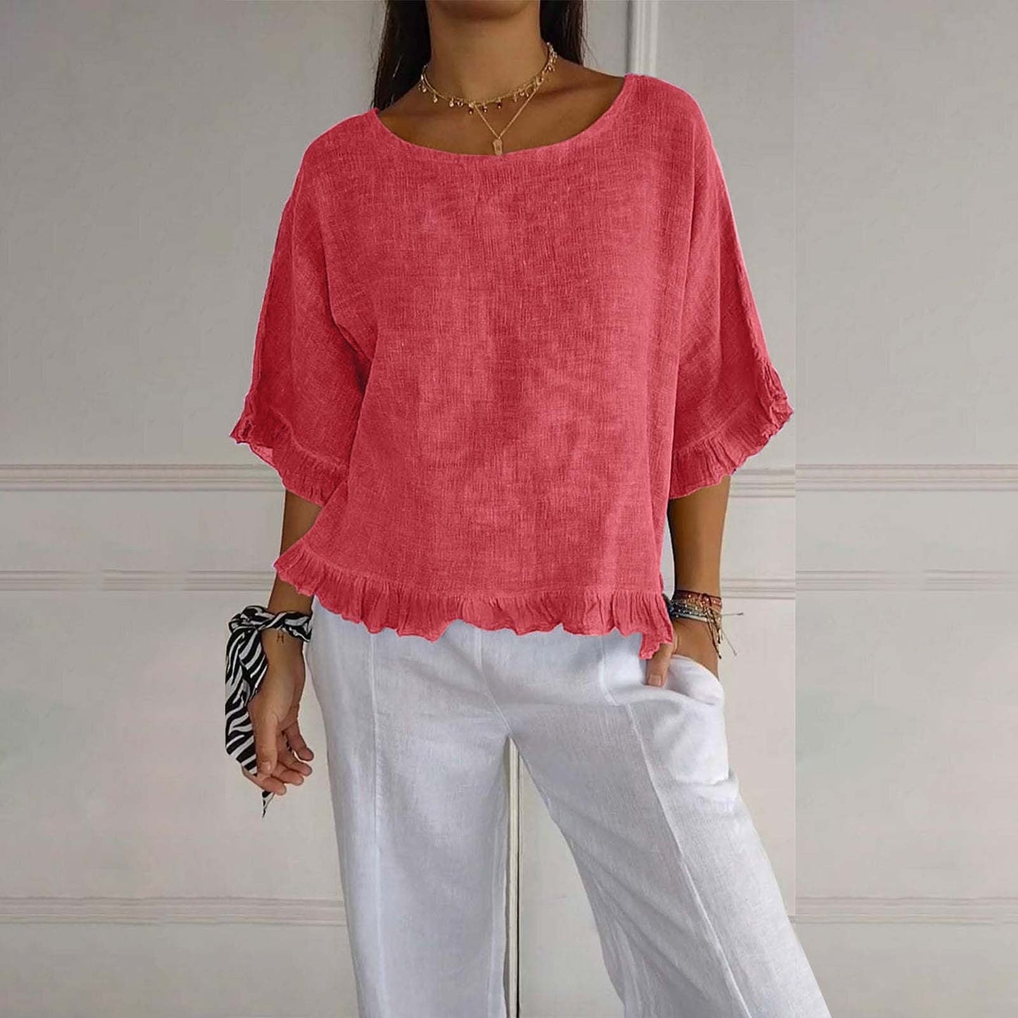 Damen Sommer Elegante Bluse | Leicht