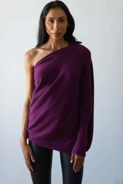 Warmer Langarmpullover Für Damen | Asymmetrisch