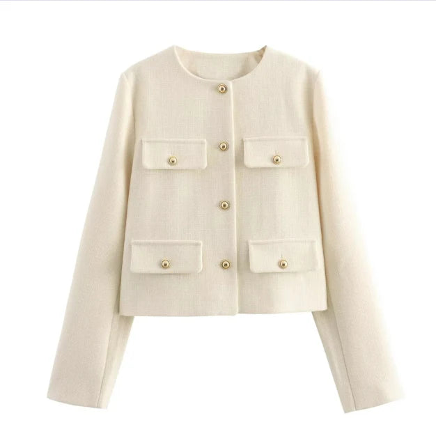 Damen Langarmjacke Vintage | Button Down